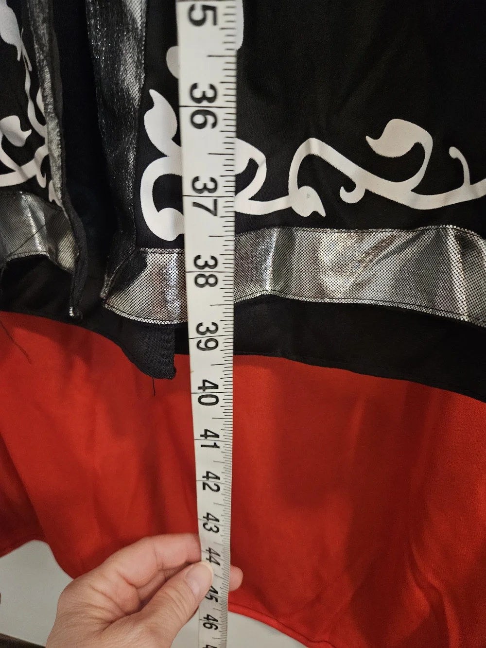 Medieval Knight Costume - Black, Red & Silver Teen